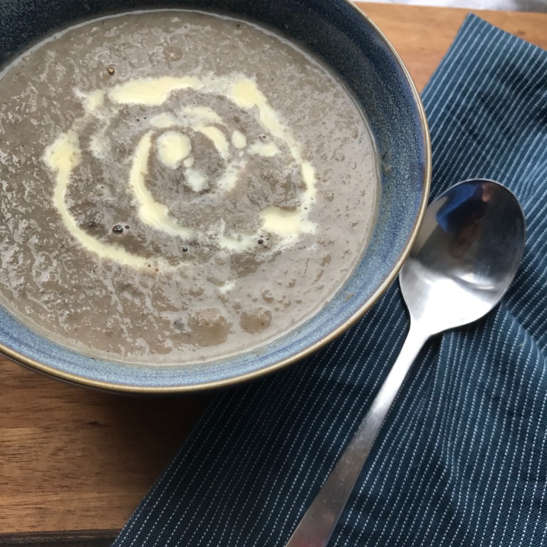 Soup season: mushroom soup